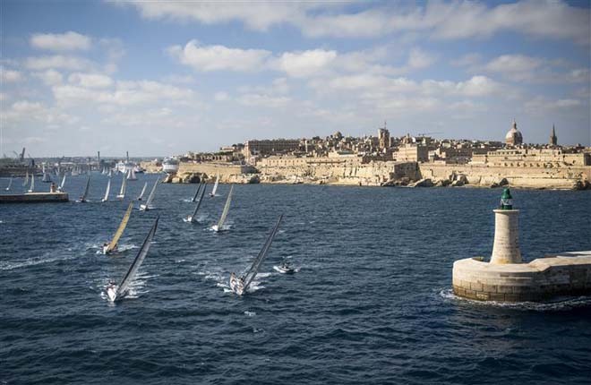 Start of the 33rd Rolex Middle Sea Race. ©  Rolex/ Kurt Arrigo http://www.regattanews.com